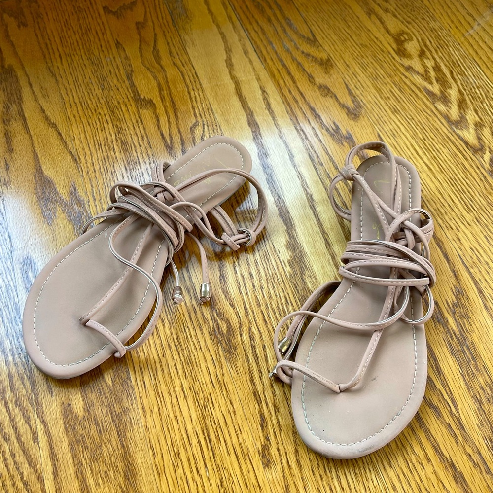 Lace up sandals